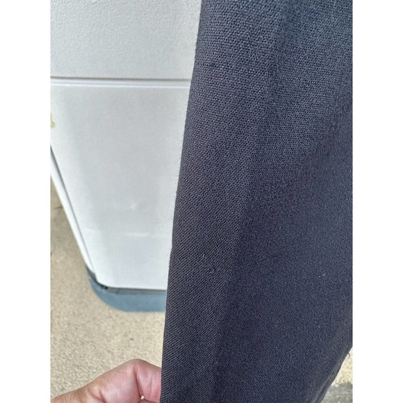 Carmen Marc Valvo black Square Neck peplum cap sleeve Form Fitting dress size 2 - Picture 10 of 13